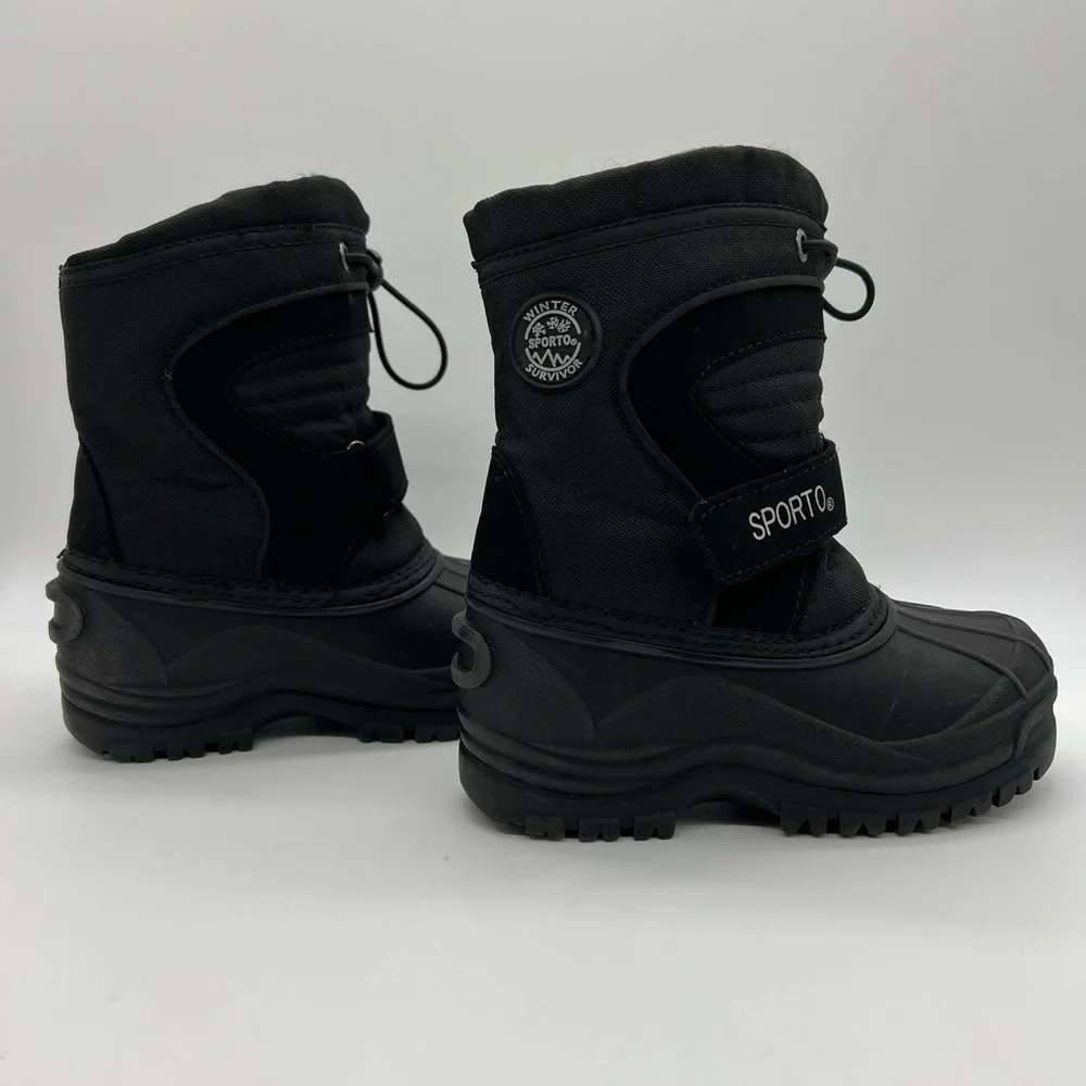 SPORTO KIDS BLACK MARVIN BOOT SIZE TODDLER 10